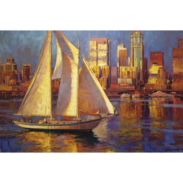 Картина на подрамнике "Эмеральд"