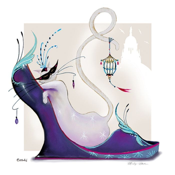 Картина на подрамнике "Cat in the shoes"