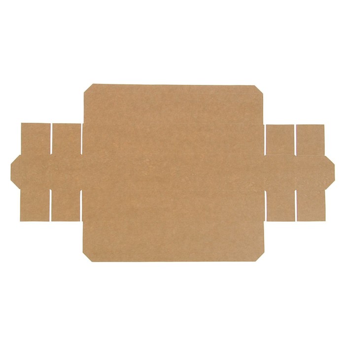 Коробка для сладостей, пенал с окном, 30 х 6 х 5 см, крафт