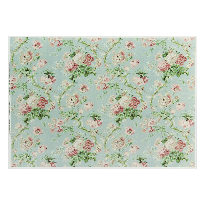 Декупажная карта "Старинные цветы" плотность 45г/м2, формат А4