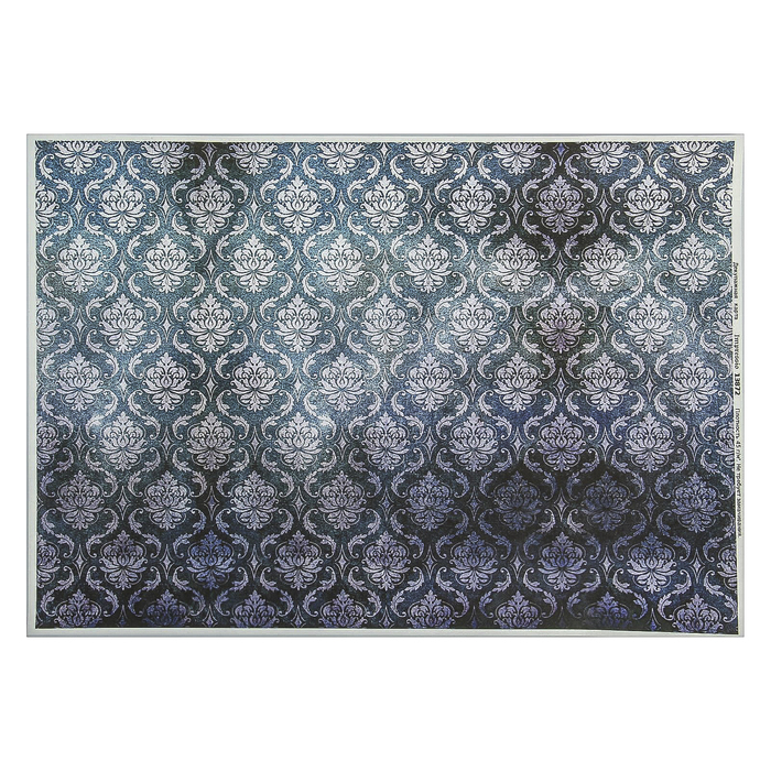 Декупажная карта "Шелковые обои" плотность 45г/м2  формат А4 (13872)