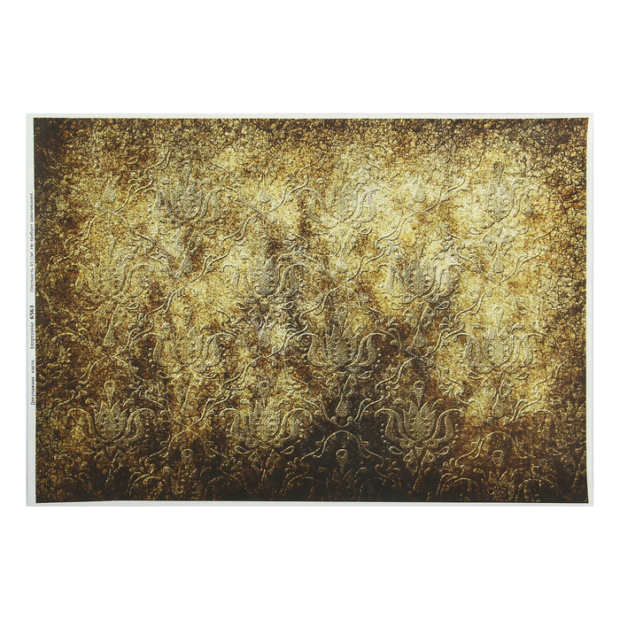 Декупажная карта "Золотое тиснение" плотность 45г/м2, формат А4