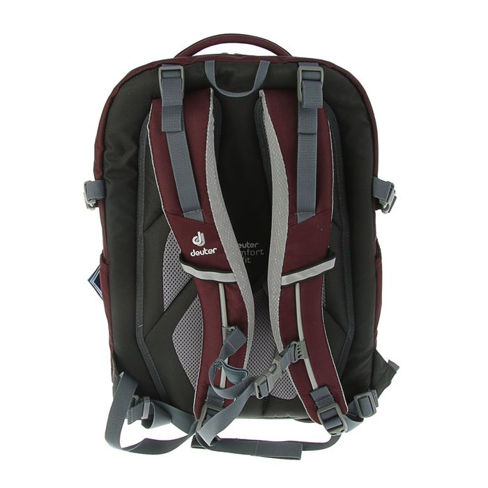 Рюкзак молодежный эргономичная спинка Deuter 45*32*29 Strike, бордовые треугольники 3830016-5108