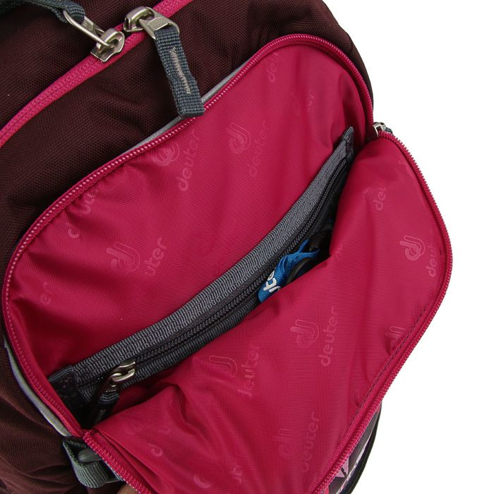 Рюкзак молодежный эргономичная спинка Deuter 45*32*29 Strike, бордовые треугольники 3830016-5108