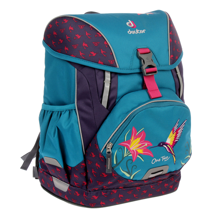 Рюкзак школьный эргономичная спинка для девочки Deuter OneTwo 40*30*22 с наполнением «Бирюзовая птица» 3880017-3044