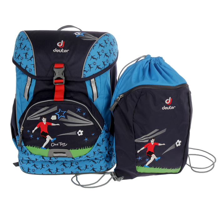 Рюкзак школьный эргономичная спинка для мальчика Deuter OneTwo 40*30*22 с наполнением «Морской футбол» 3880017-3045