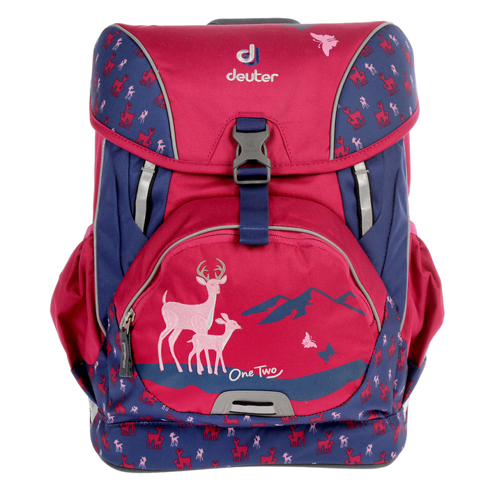 Рюкзак школьный эргономичная спинка для девочки Deuter OneTwo 40*30*22 с наполнением «Пурпурный цвет» 3880017-5018