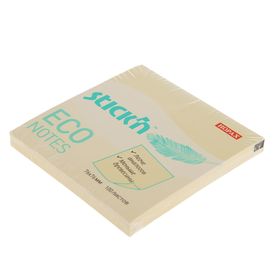 

Блок с липким краем Hopax ECO, 76 x 76 мм, 100 листов, пастель, жёлтая