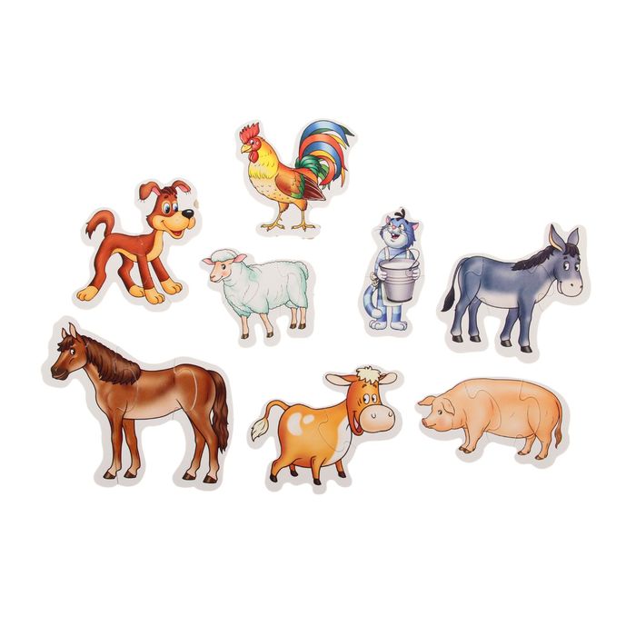 Макси-Пазл «Животные в простоквашино», 20 элементов