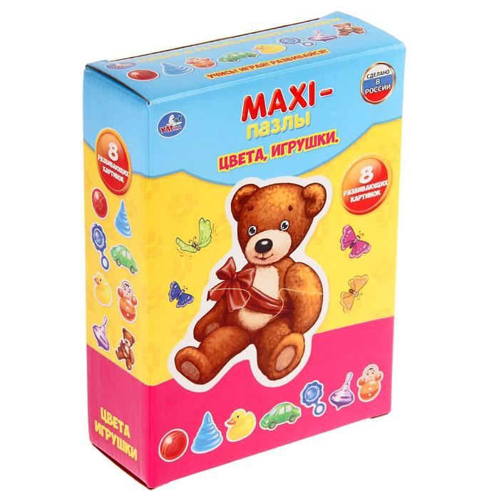 Макси-Пазл «Цвета. Игрушки», 20 элементов