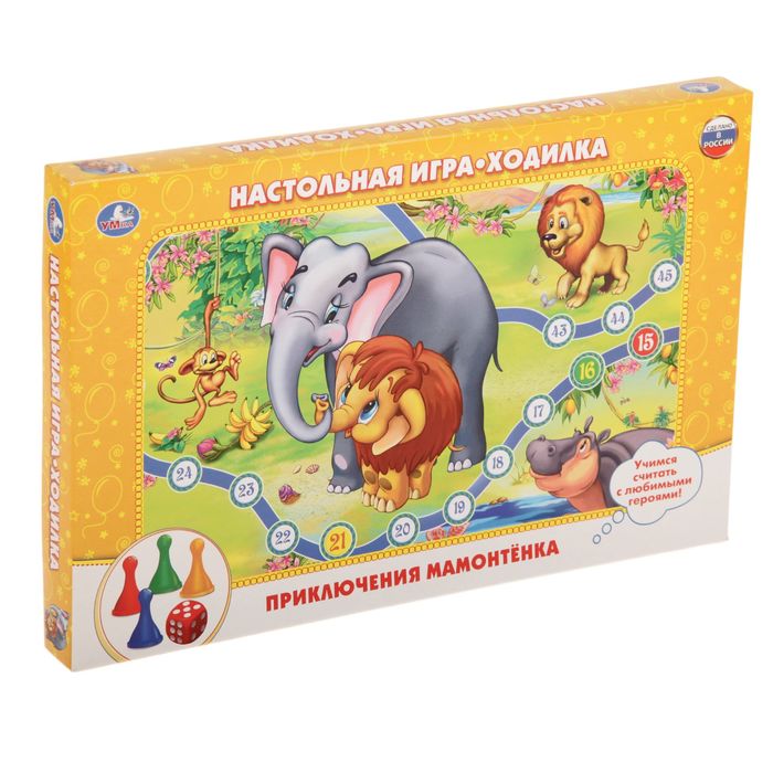Настольная игра «Приключения мамонтенка»