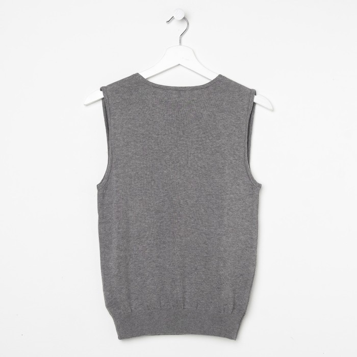 Жилет для девочки, рост 122 см, цвет серый