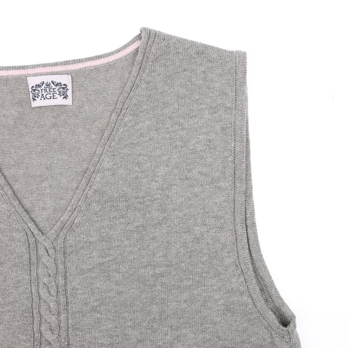 Жилет для девочки, рост 122 см, цвет серый