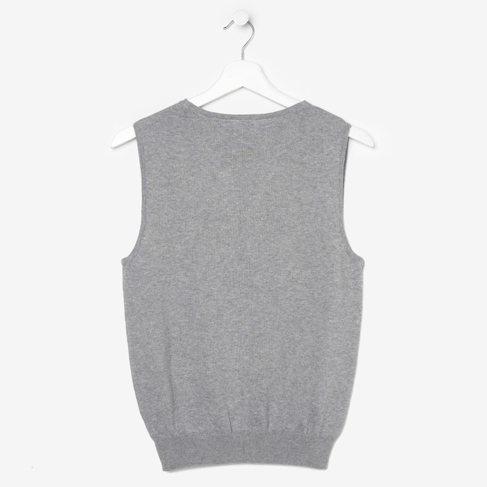 Жилет для девочки, рост 134 см, цвет светло-серый