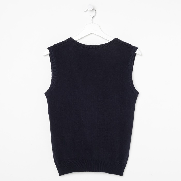 Жилет для девочки, рост 152 см, цвет синий