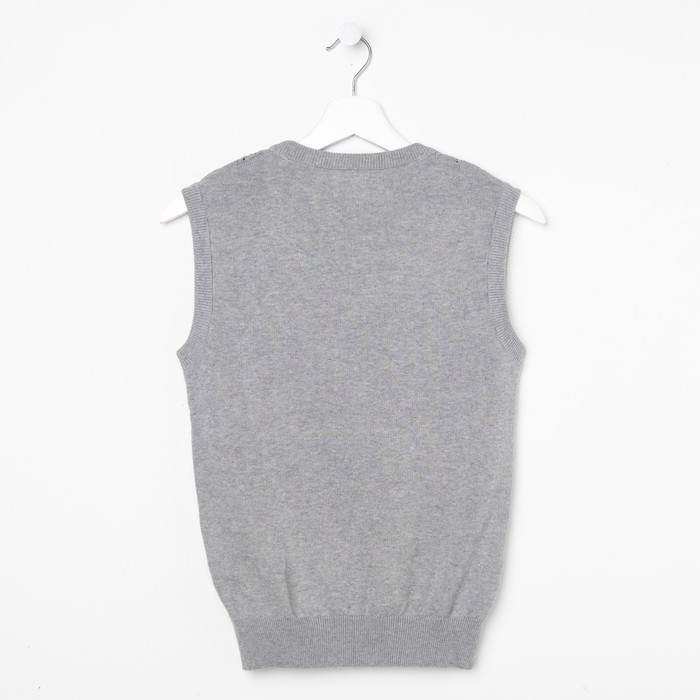 Жилет для девочки, рост 152 см, цвет серый