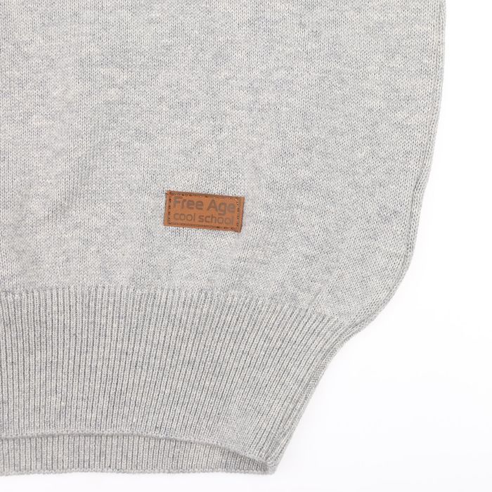 Джемпер для девочки, рост 146 см, цвет серый