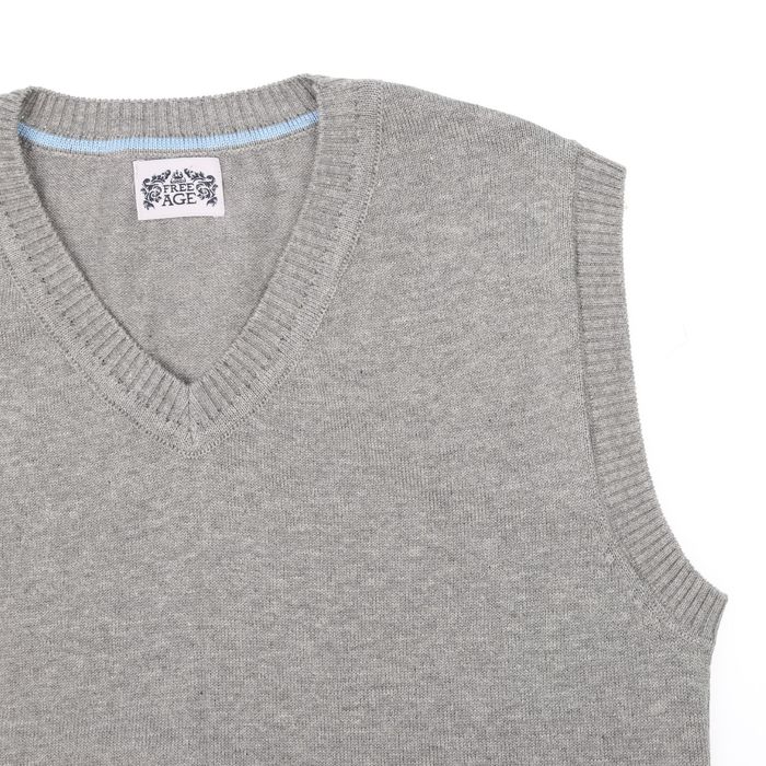 Жилет для мальчика, рост 122 см, цвет серый