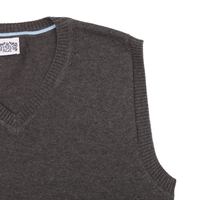 Жилет для мальчика, рост 152 см, цвет тёмно-серый