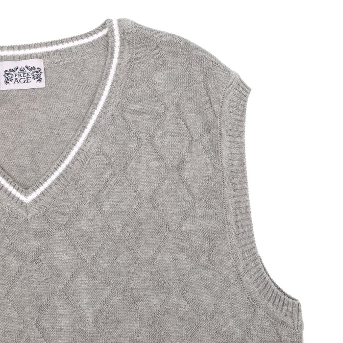 Жилет для мальчика, рост 158 см, цвет серый