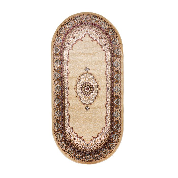 Ковёр KASHAN 220 BEIGE/KREM 1.0*2.0 м, овал