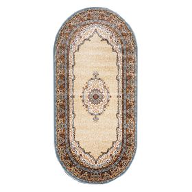 

Овальный ковёр Kashan 220, 200 х 300 см, цвет krem/mavi