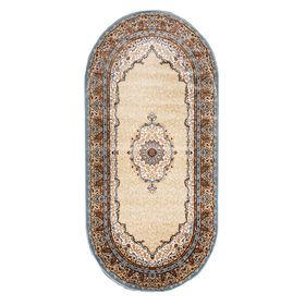 

Овальный ковёр Kashan 220, 200 х 400 см, цвет krem/mavi