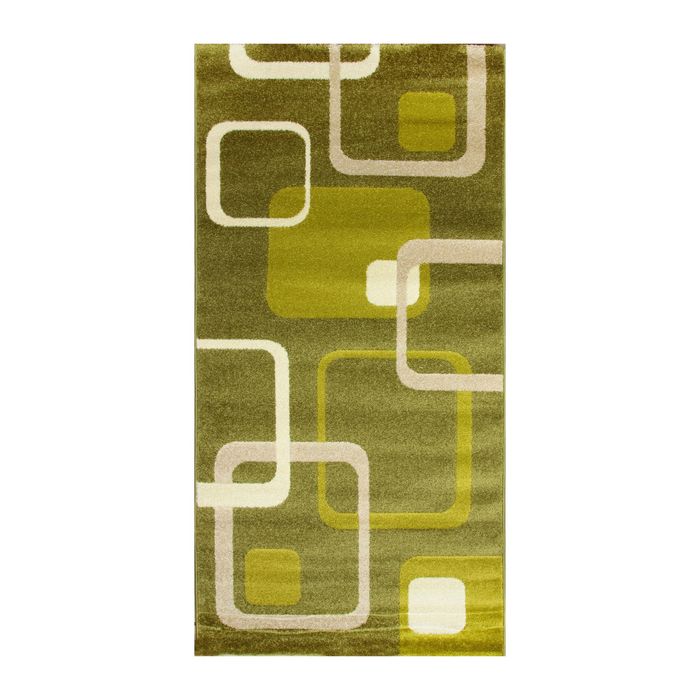 Ковёр FIESTA 218 YESIL_CREAM 0.8*1.5 м, прямоугольный