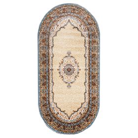 

Овальный ковёр Kashan 220, 150 х 230 см, цвет krem/mavi