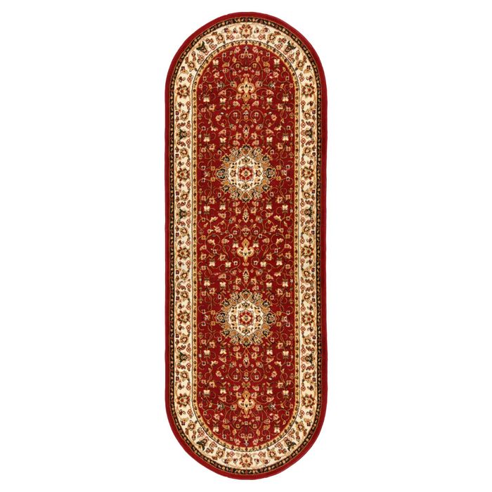 Ковёр LIDER 772 RED 1.5*3.0 м, овал