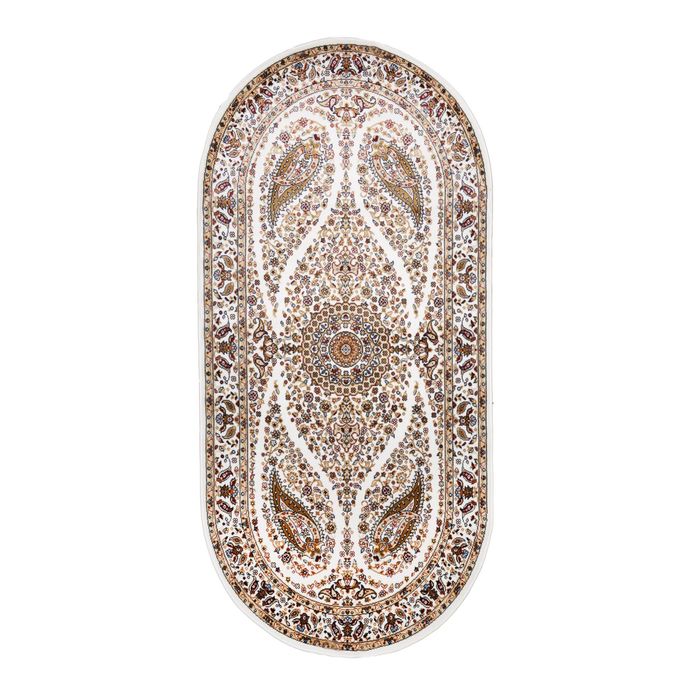 Ковёр KASHAN 091 KREM/KREM 2.0*4.0 м, овал