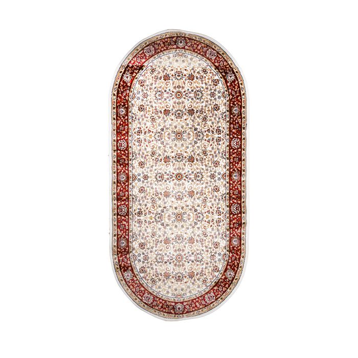 Ковёр KASHAN 092 KREM/BORDO 2.0*3.0 м, овал