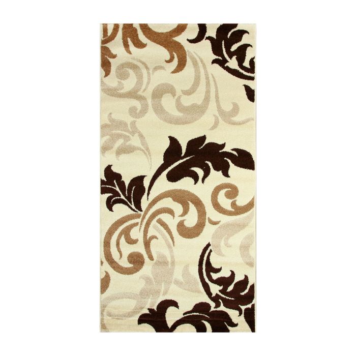 Ковёр FIESTA 215 CREAM KAHVE 1.0*2.0 м, прямоугольный