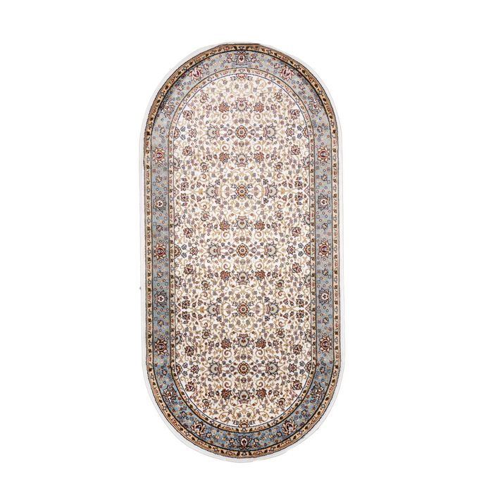 Ковёр KASHAN 092 KREM/MAVI 1.0*2.0 м, овал