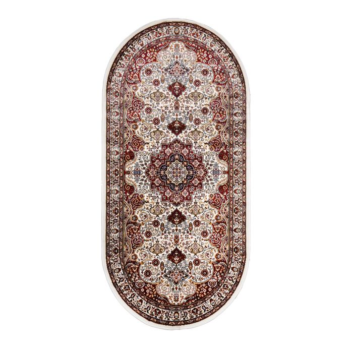Ковёр KASHAN 093 KREM/KREM 0.8*1.5 м, овал