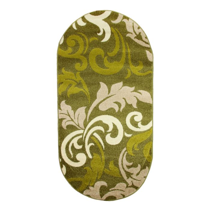 Ковёр FIESTA 215 YESIL_CREAM 2.0*4.0 м, овал