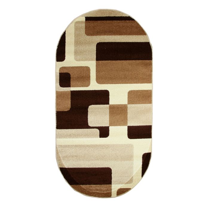Ковёр FIESTA 216 KAHVE BEIGE 0.8*1.5 м, овал