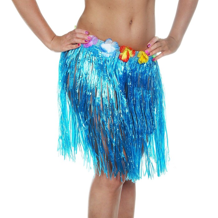 гавайская юбка цвет синий Гавайская юбка, цвет синий