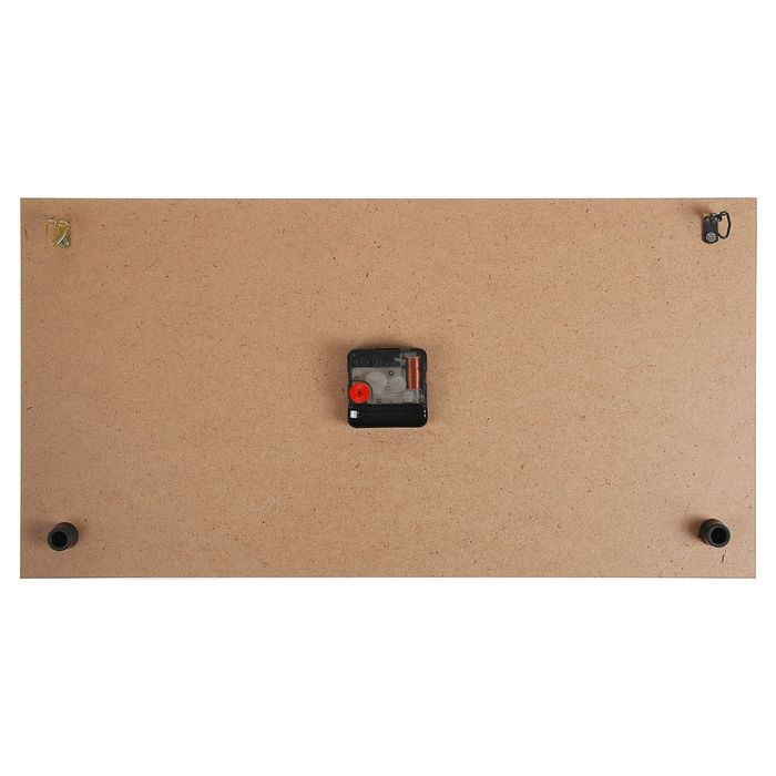 Часы настенные прямоугольные "Тюльпаны", 26х52 см