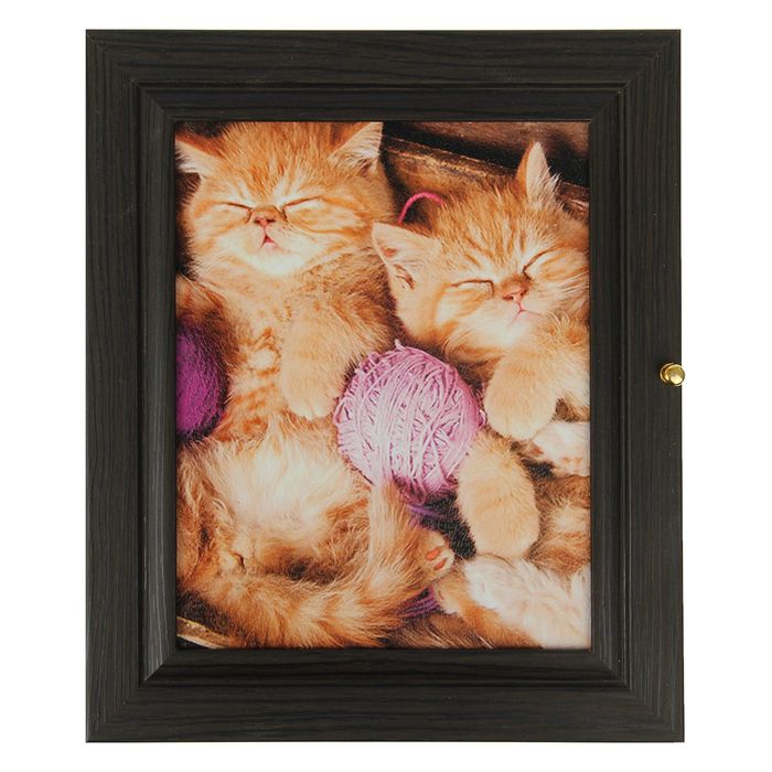 Ключница "Котята" венге 24х29х4 см