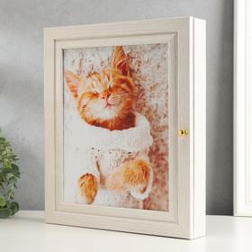 

Ключница "Котенок" выбеленный дуб 26х31х6см