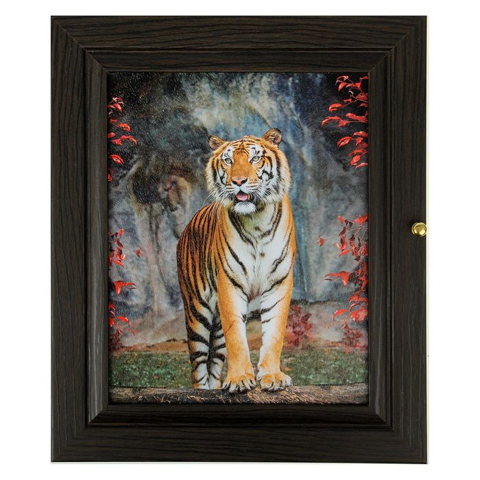 Ключница "Тигр" венге 24х29х5 см