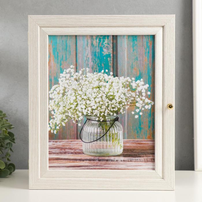 Ключница "Букет" выбеленный дуб 24х29х4 см