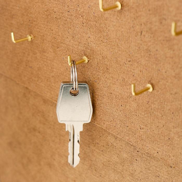 Ключница "Букет" выбеленный дуб 24х29х4 см