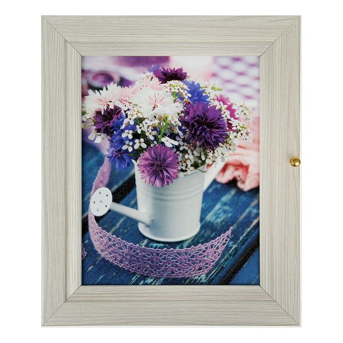 Ключница "Астры" выбеленный дуб 24х29х4 см