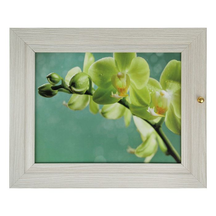 Ключница "Летний цвет" выбеленный дуб 24х29х4 см