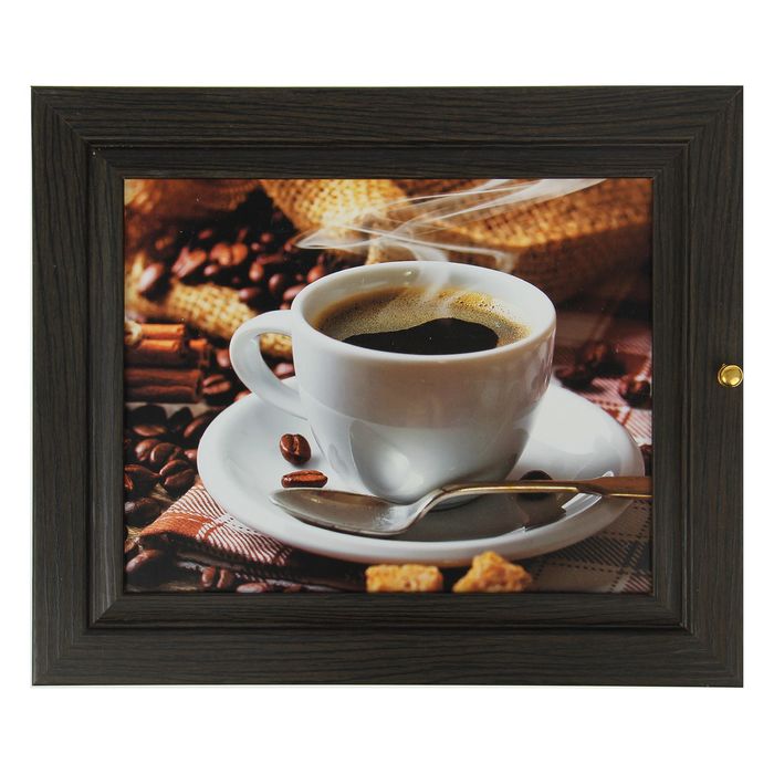 Ключница "Кофе" венге 24х29х4 см