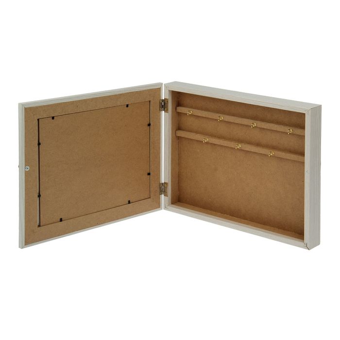 Ключница "Цветение" выбеленный дуб 24х29х4 см