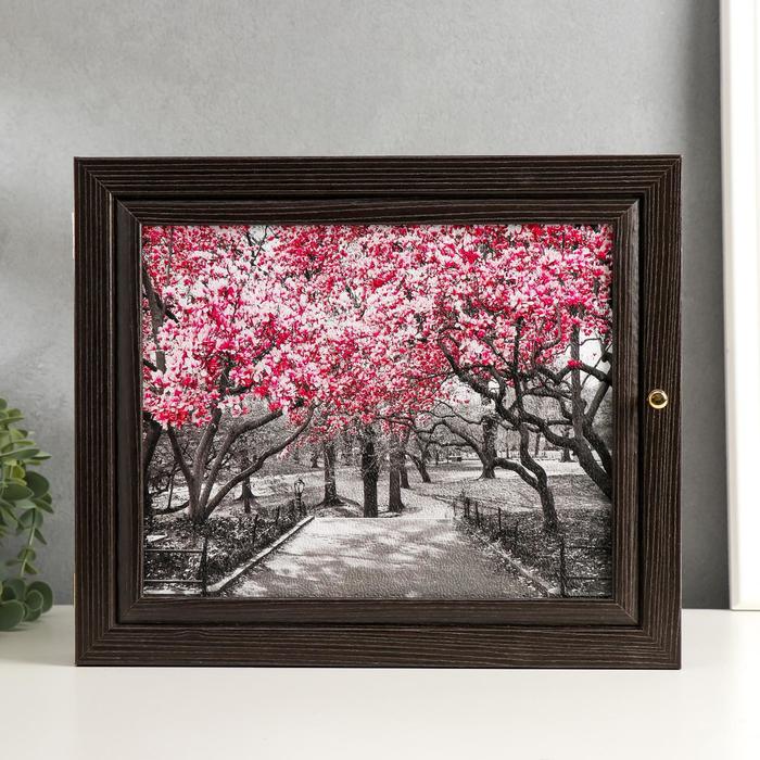 Ключница "Аллея" венге 24х29х4 см