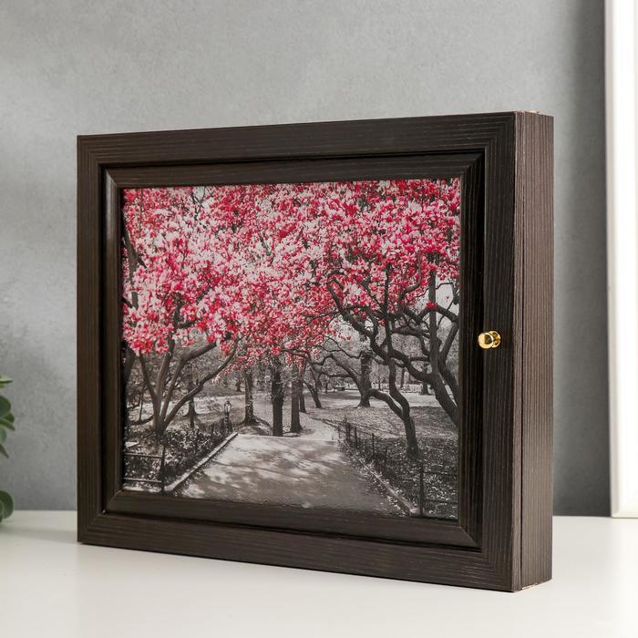 Ключница "Аллея" венге 24х29х4 см